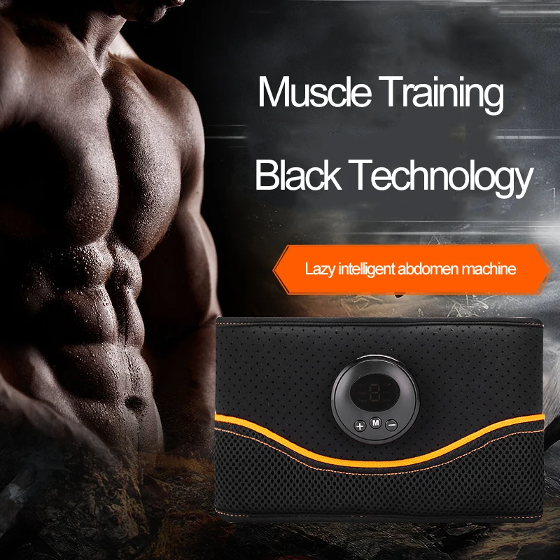 

Intelligent Electric Abdominal Belt EMS Muscle Training Abdominal Instrument Lazy Fitness USB Vibration Massager Waist Support