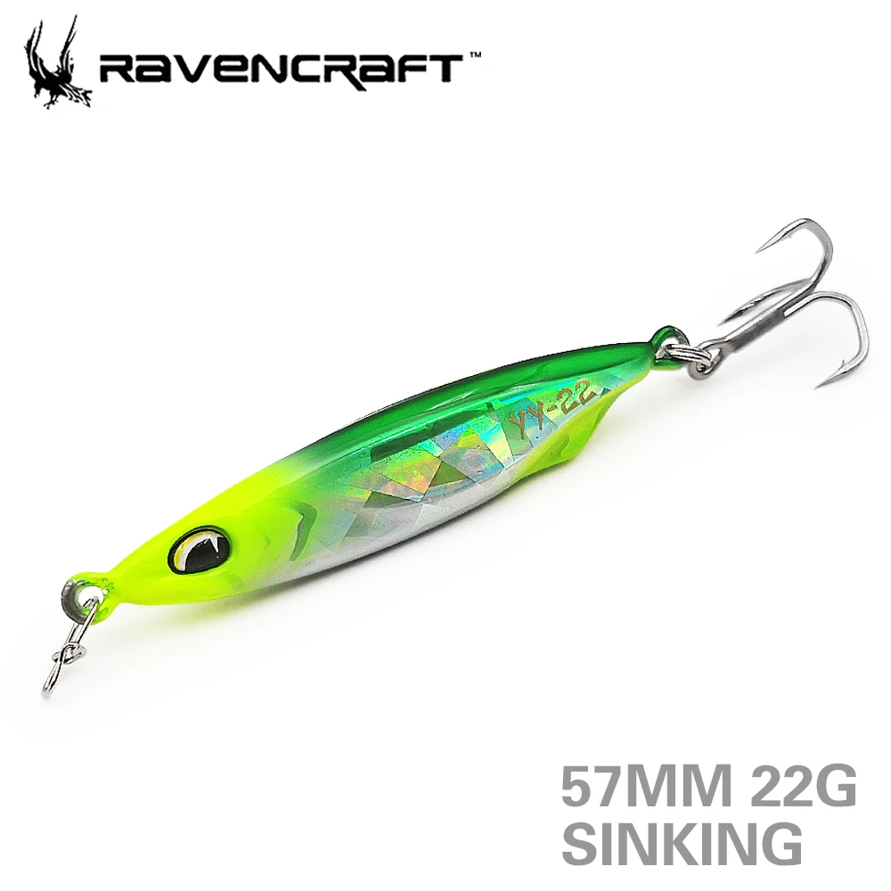 RAVENCRAFT YY22 YY16 металлическая приманка для джиггинга воблер рыболовная снасти