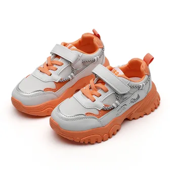 

2020 Autumn Kid's Shoes Girl's Shoes Boy's Shoes Casuals Hook & Loop Solid Shallow Fashion Neutral All-match Non-slip Sneakers
