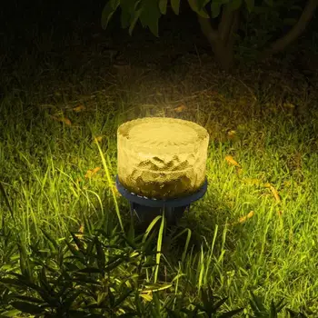 

Hot Sale LED Buried Lamp Classic Delicate Solar Power LED Ground Light Round Glass Lawn Buried Lamp Outdoor Street Lights