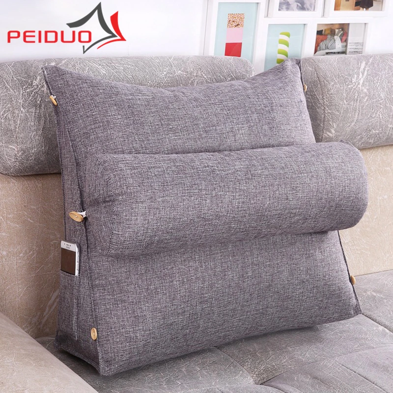 

PEIDUO Bed Sitting Comfort Soft Bed Rest Reading Pillow Big Wedge Adult Backrest Lounge Sofa Cushion Back Support Pillow Modern