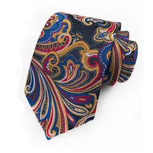 Галстук для шеи модный жаккард из полиэстера 8 см мужские деловые вечерние банкетные Свадебные трендовые классические галстуки с узором пейсли высшего класса подарки