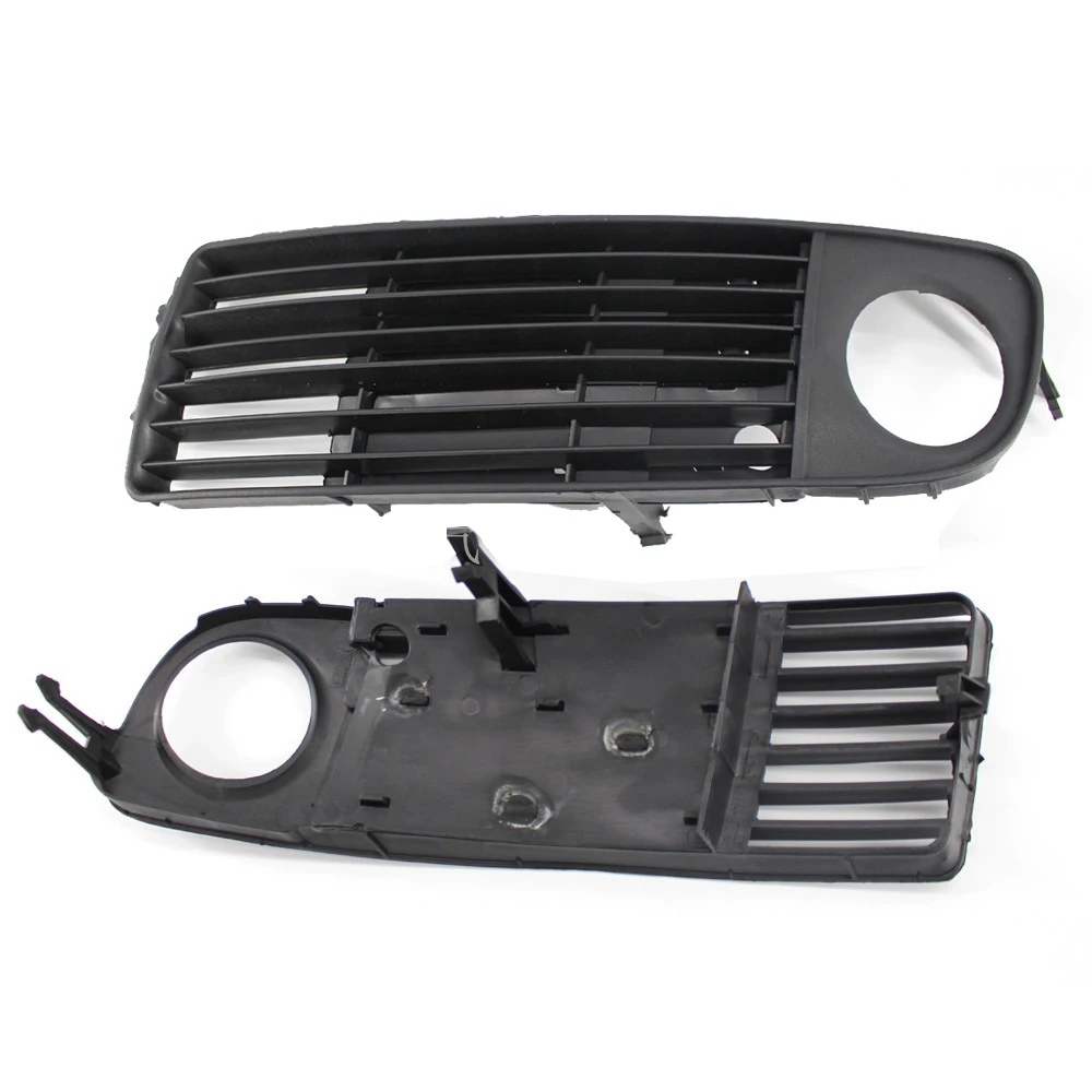 Для Audi A6 C5 Avant Quattro 1998 1999 2000 2001 2002 противотуманная фара передний нижний бампер автомобильный противотуманный светильник крышка вентиляционная решетка - Цвет: Left and Right