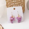 Summer Sweety Fresh Purple Grape Earrings Temperature Simple Style Cute Fruit Accessories Oorbellen Boucle D'oreille ► Photo 1/5