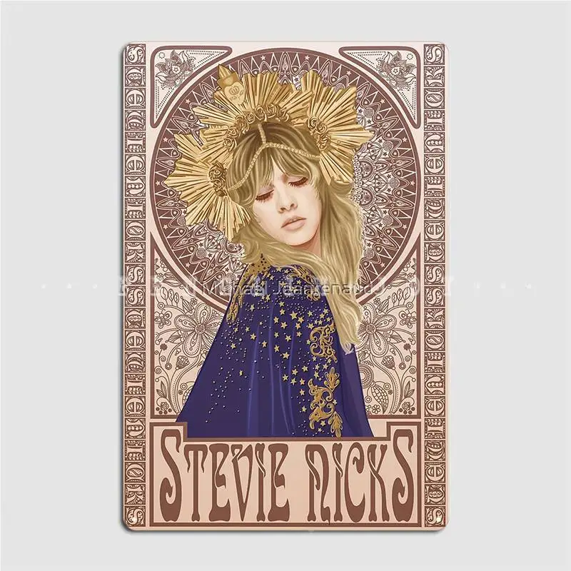 

Stevie Illustration Metal Plaque Poster Wall Cave Living Room Funny Wall Decor Tin Sign Poster
