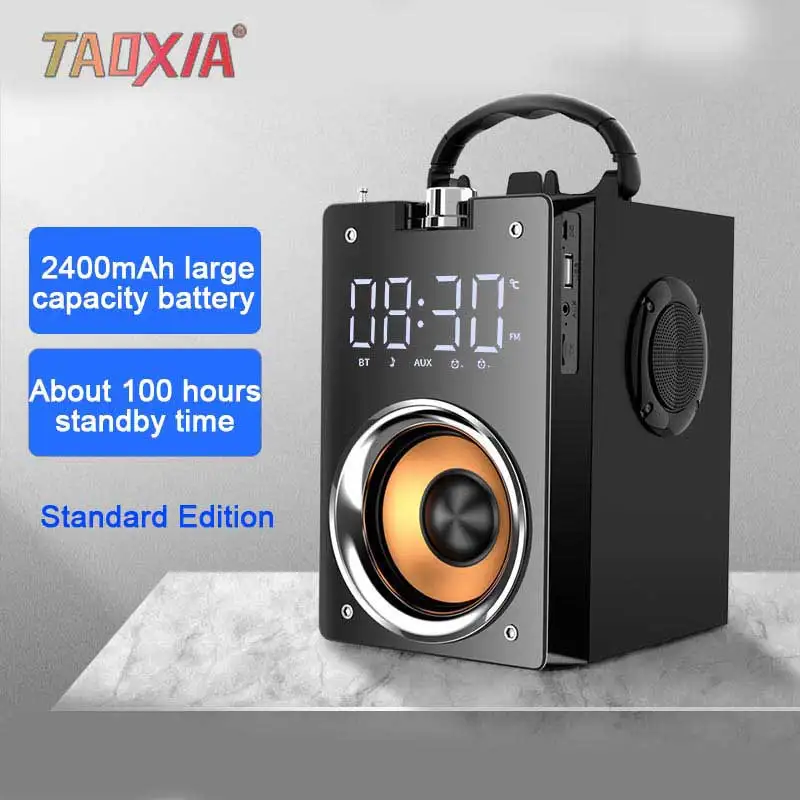 Black Color Standard Большая мощность Bluetooth динамик беспроводной сабвуфер большой объем мобильный динамик открытый квадратный танец Дискотека Профессиональная звуковая система - Цвет: Black Color Standard