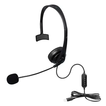 

USB Noise Cancelling Microphone Wired Headset Call Centre Office PC Headphones M5TB