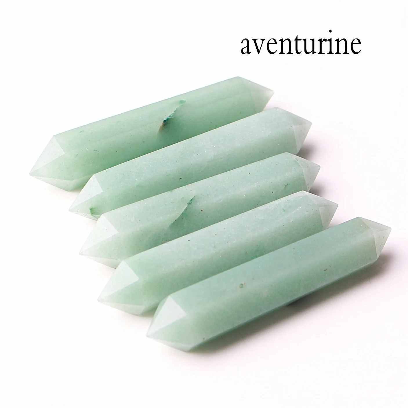 Aventurine 1 шт. 55-60 мм натуральный голубой песчаник Кристалл обелиска DT лечебный Жезл Рейки подарок, ожерелье с подвеской - Цвет: Aventurine