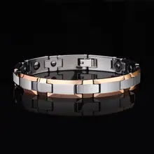 Роскошный никогда не царапается розовый золотистый вольфрамовый стальной пара велосипедный браслет для женщин Мода Здоровье и гигиена мужские магнитные браслеты для мужчин