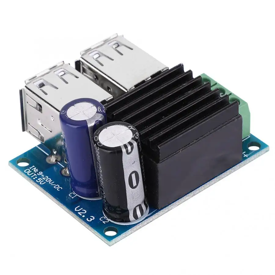 DC 12V 24V 40 5В Вход Напряжение понижающий модуль 5V 4-USB Выход зарядная Модульная плата для MP3 MP4 MP5 мобильного для телефонов и планшетов gps