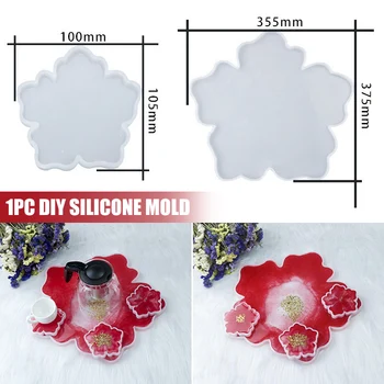 

Silicone Agate Coaster Pad Casting Mold Resin Making Epoxy Mould Craft Tool DIY VDX99