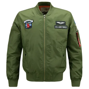 

Military Clothing US Air Force MA1 Bomber Jackets Men Baseball Collar Flight Windbreaker Autumn Pilot Mens Jacket Varsity Homme