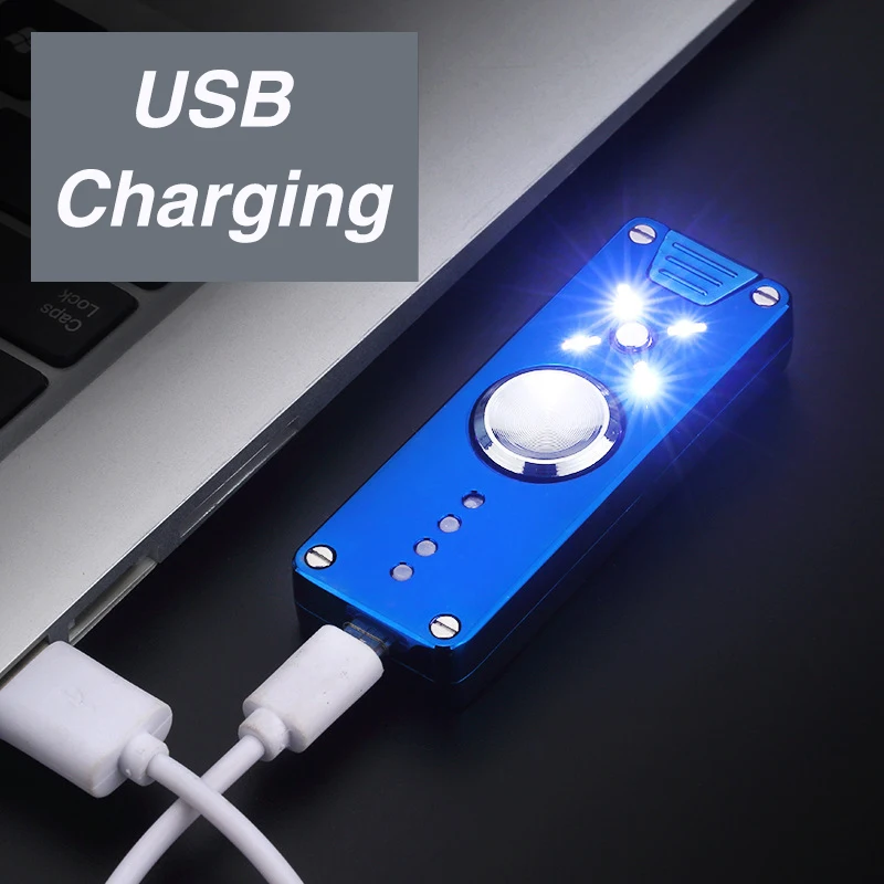 4 Led ручной Спиннер электрическая зажигалка с подключением к USB забавная сигарета электронная двойная дуга Зажигалка перезаряжаемая игрушка Спиннер мужской подарок