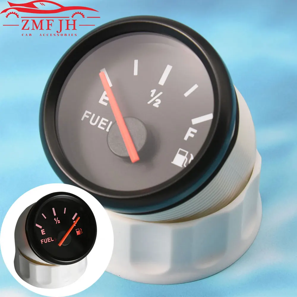 2" 52mm Universal Car Fuel Level Level Gauge Red Led Auto Meter Gasoline  Level Oil Gauge 9-32v For Auto Camper Boat Truck Rv - Fuel Gauges -  AliExpress