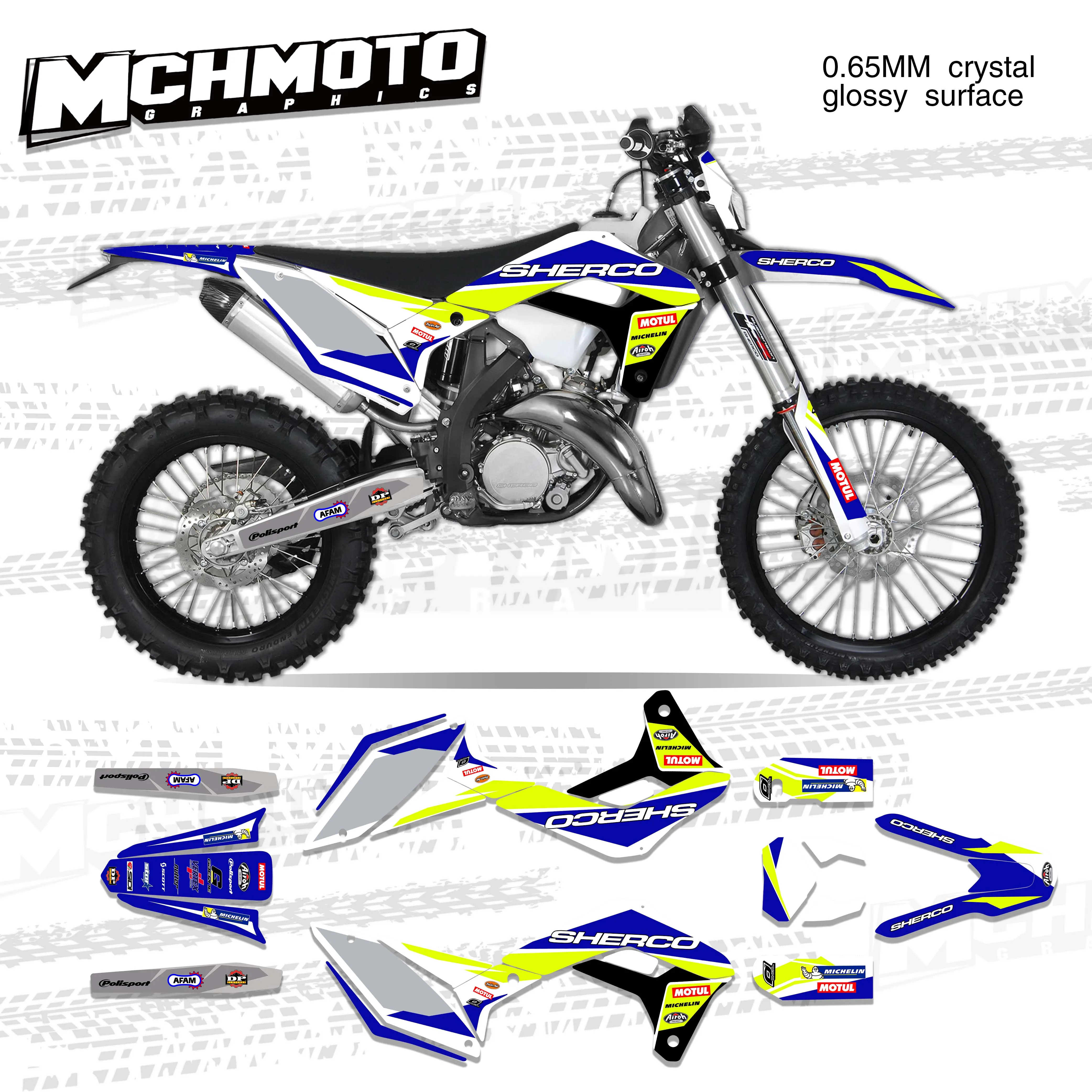 Наклейка MCHMFG для Sherco SE SEF SER 125 250 300 450 2017 2018 2019 мотоциклетная фотографика |