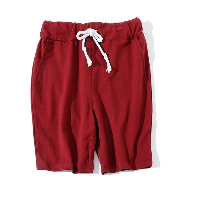 Popular Men shorts 2019 new summer solid color  cotton keen length  sweatpants rich color short masculino