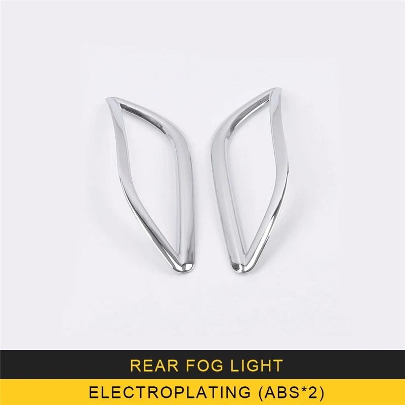 For Volkswagen T-CROSS Car Styling Rear Fog Light Lamp Cover Trim Frame Sticker Exterior Accessories