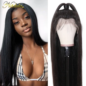 

Nadula Hair 13x4/6 Fake Scalp Wig Straight Lace Front Human Hair Wigs Pre plucked Brazilian Remy Hair Lace Front Wigs For Women