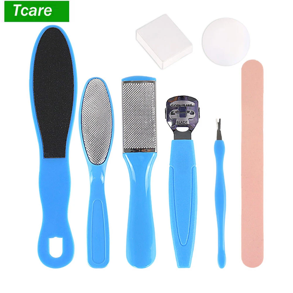 

8Pcs/Set Foot Care File Professional Pedicure Tool for Feet Heels Toe Cuticle Kit File Pedicure Set Beauty Pusher Remover Tool