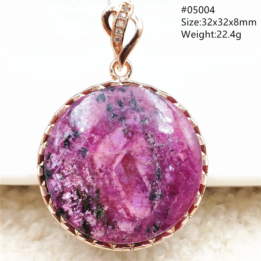 Natural Red Ruby Zoisite Hexagon Pendant Women Star Light 33x23x13mm Round Necklace Jewelry AAAAA | Украшения и аксессуары