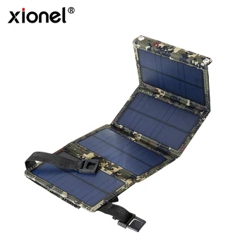 

Xionel 10W Single USB Solar Charger Foldable Monocrystalline Mobile Solar Panel for Charging Smartphone