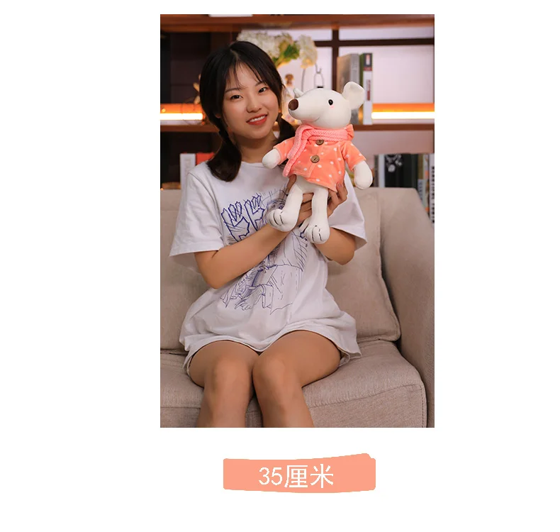 Милые мыши детские игрушки Kawaii животных кукла подарок на день рождения для девочек Дети милые мягкие собаки плюшевые японские плюшевые/Nano куклы CC50mr