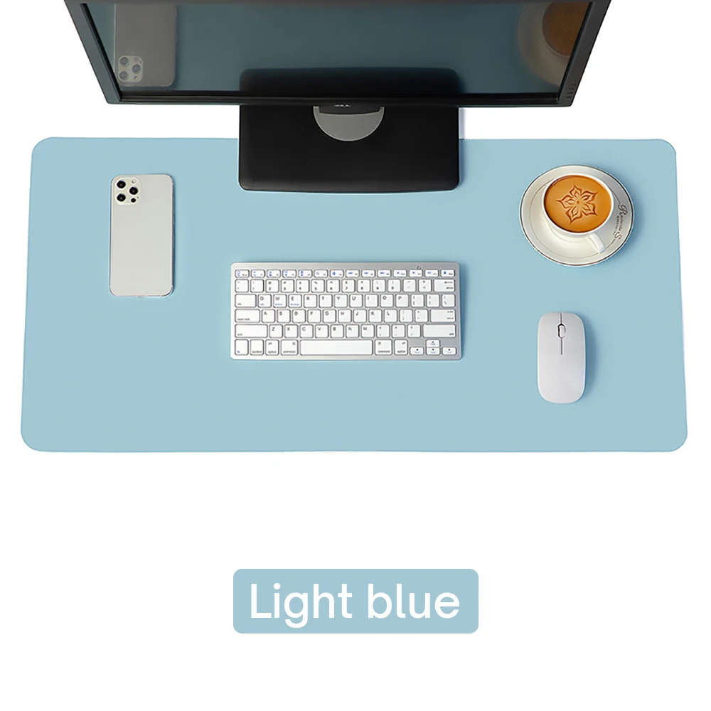 Large Waterproof PU Leather Desk Protector Mat