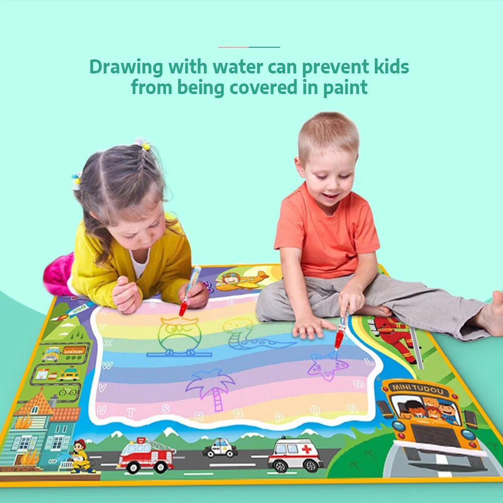 100 x 70cm Painting Cloth Cognitive Theme Graffiti Toy 