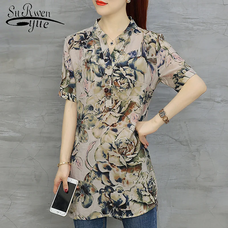 Chiffon Blouse Shirt Womens Tops 