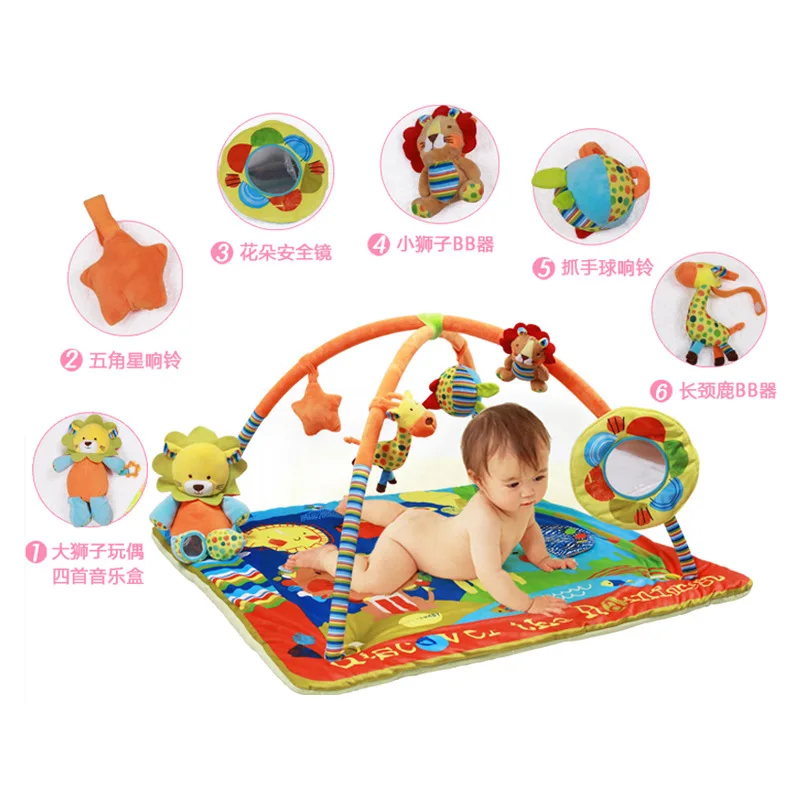 

Torrid Zone Rainforest Music Game Blanket Infant Fitness Bracket Crawl Pad Baby Educational Toy 0-12 Month-Aged 1-2 Years