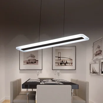 

L40-120cm Modern Hanging Lamp for Kitchen Dinning Living Room led Pendant Lights Metal+acrylic Pendant Lamp Suspension Luminaire