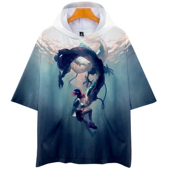 

3D Spirited Away New Casual Wear 3D Printed Hoodie Men's and Women's Summer 2020 Hot Sale Children's Short Sleeve Top XXS-4XL