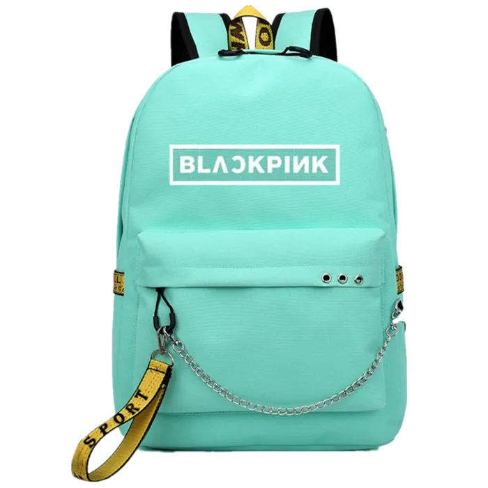 Kopo BlackPink Rose Lisa JENNIE USB Рюкзак Школьные сумки черный розовый Mochila дорожные сумки рюкзак на цепочке для ноутбука USB порт для наушников - Цвет: Style 31