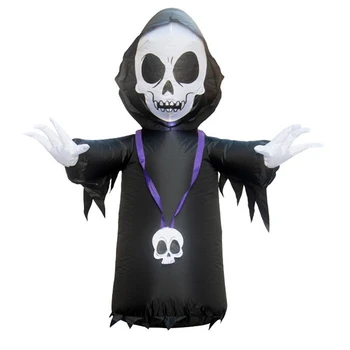 

Promotion! Halloween Inflatable Black Ghost Outdoor Scary Decoration Halloween Party Inflatable Blow in Black Ghost Up Inflatabl