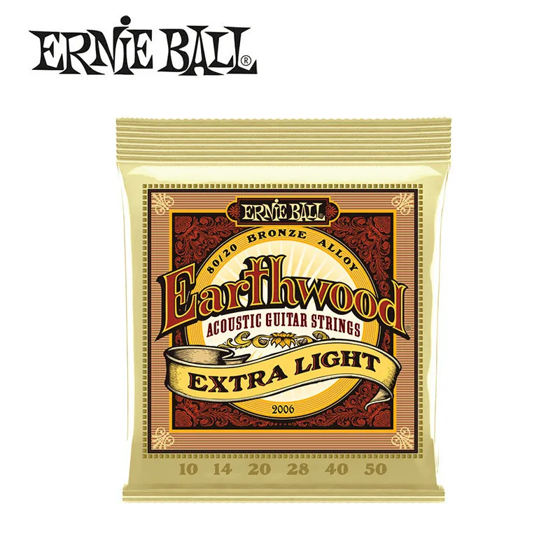 Ernie Ball Acoustic Guitar Strings Set Earthwood Bronze Strings For Guitar Musical Instruments