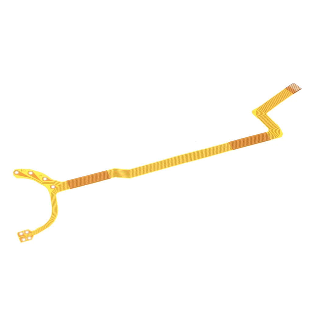 1 Piece Lens Aperture Shutter Flex Cable Cord for Canon EF-S 18-55mm f/3.5-5.6 I/II Camera Fix Parts - 1st Generation (Gold)
