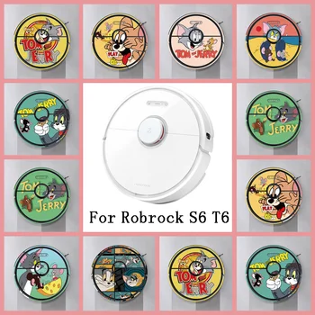 

Provide Customized Custom Animation Cute Sticker for Roborock S6 T6 Robot Robotic Vacuum Cleaner Skin Spare Parts Accessories