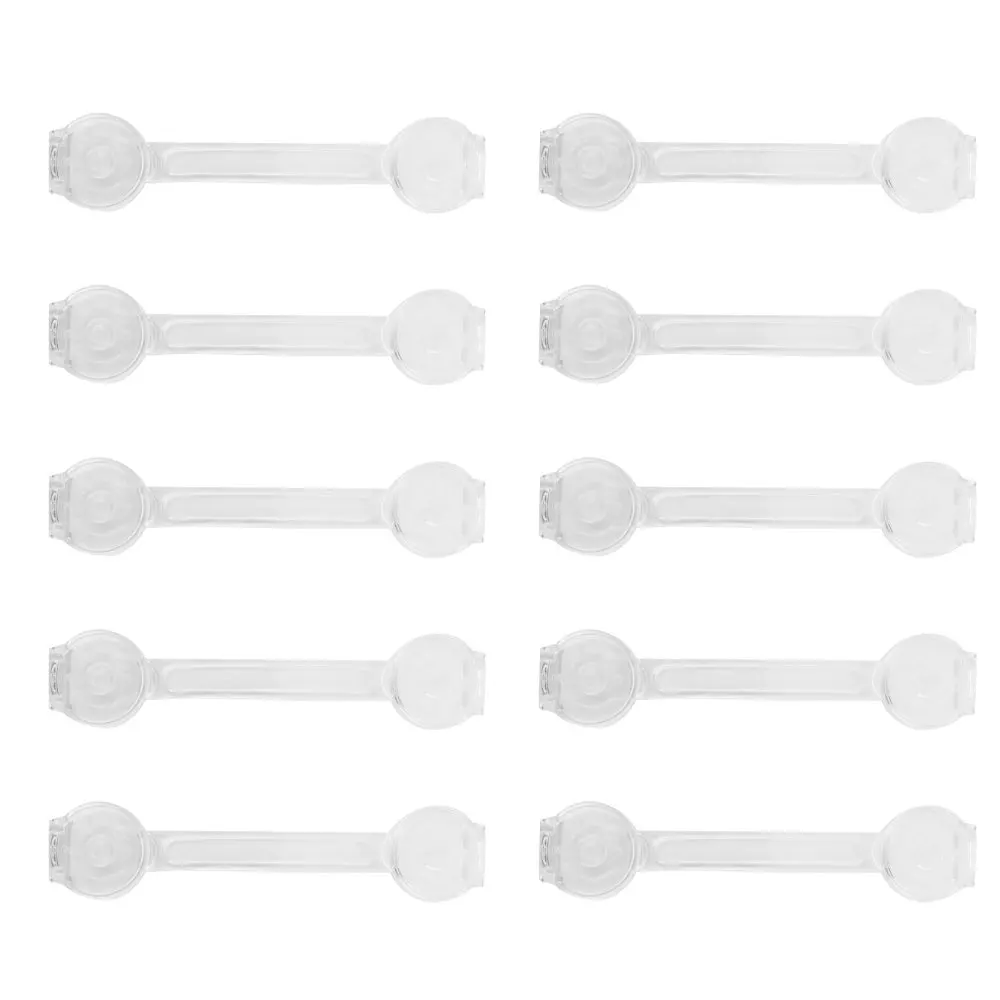 

10Pcs Child Safe Locks Smooth Transparent Pretty Child Protection Locks Kids Locks Baby Safety Locks for Refrigerator