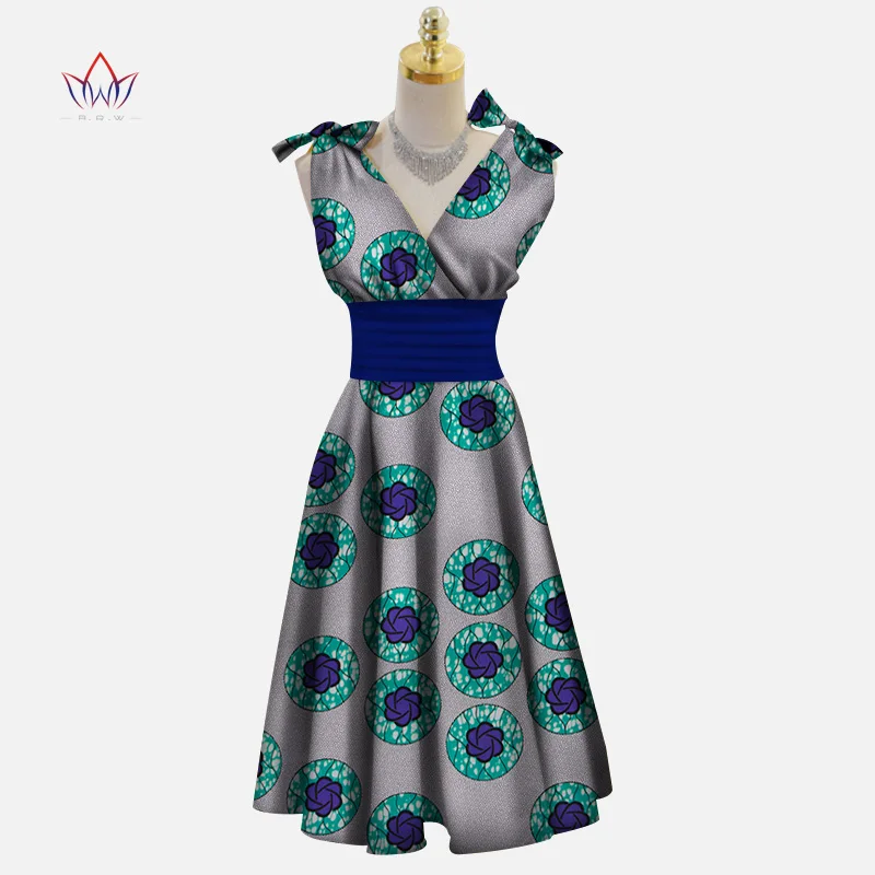 Vestidos африканские платья для женщин Дашики плюс размер модные Африканские Восковые платья с принтом Bazin Riche африканские платья WY3307 - Цвет: 20