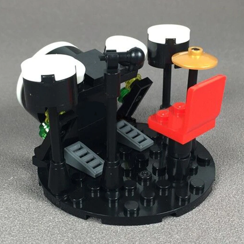 Городской барабанный блок игрушка гитара бас MOC аксессуары для фигурок игроков