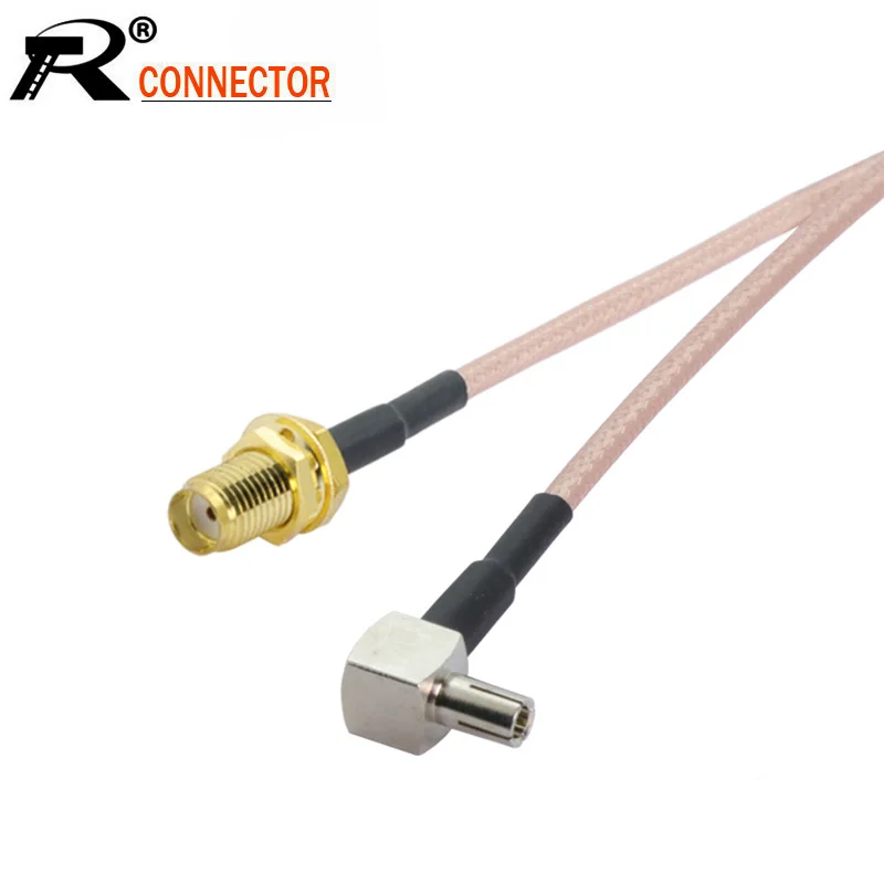 Коаксиальный кабель SMA Female to TS9 RG316 переходник 15 см для huawei e5332 e5776 e5372 10 шт.|sma angle