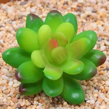1 шт., зеленый драгоценный камень, форма лотоса, суккулент, декоративные колышки и ветровые блесны, реалистичный цветочный сад для украшения дорожек