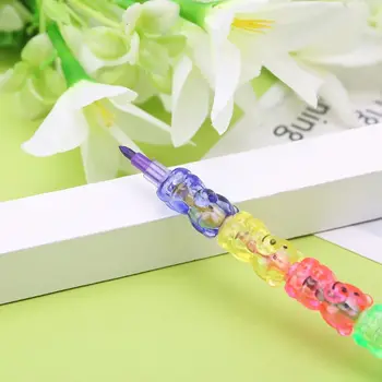 

4Pcs 5 Colors Stacker Swap Cute Snowman crayon For School Children painting Toys 53CC
