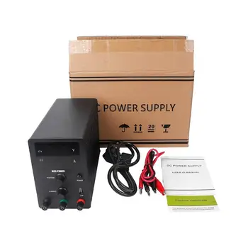 

USB DC Laboratory 30V10A Regulated Lab Power Supply Adjustable Voltage Regulator Stabilizer Switching Bench Source