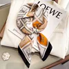 Luxury Brand Silk Satin Head Scarf For Women Fashion Animal Kerchief Neck Scarfs 70cm Square Shawls and Wrpas Scarves For Ladies 3