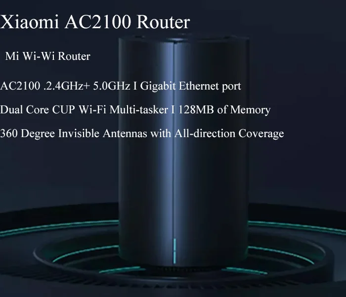 Xiao mi роутер AC2100 1733 Мбит/с WiFi репитер гигабитный Ethernet порт 2,4G 5G WiFi 128 МБ mi WiFi роутер управление приложением для mi home