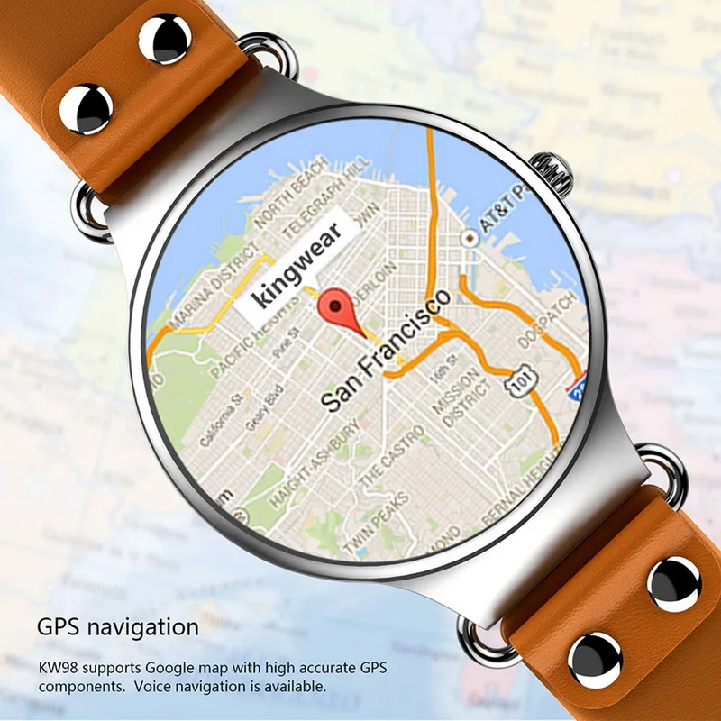 2017 KW98 Smart Watch Android 5.1 3G WIFI GPS Watch Smartwatch iOS Android For Xiaomi PK KW88 Kw99 men life waterproof