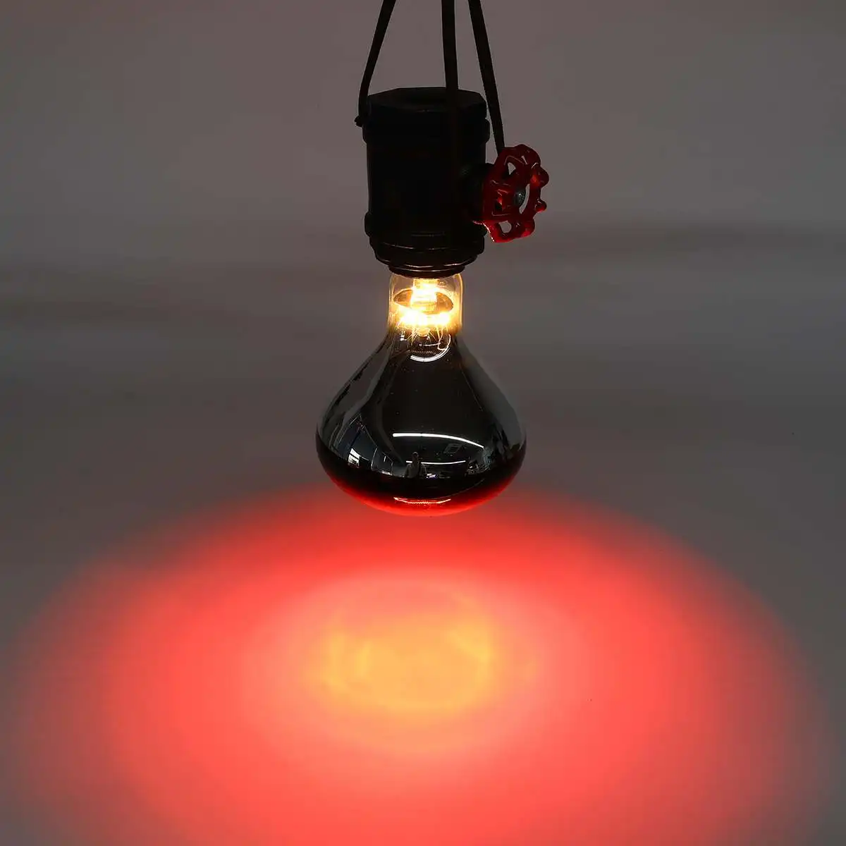 Lámpara calefactora de cerámica infrarroja lejana para reptiles de 250W, Bombilla E27, Luz del emisor de calor para iluminación de animales