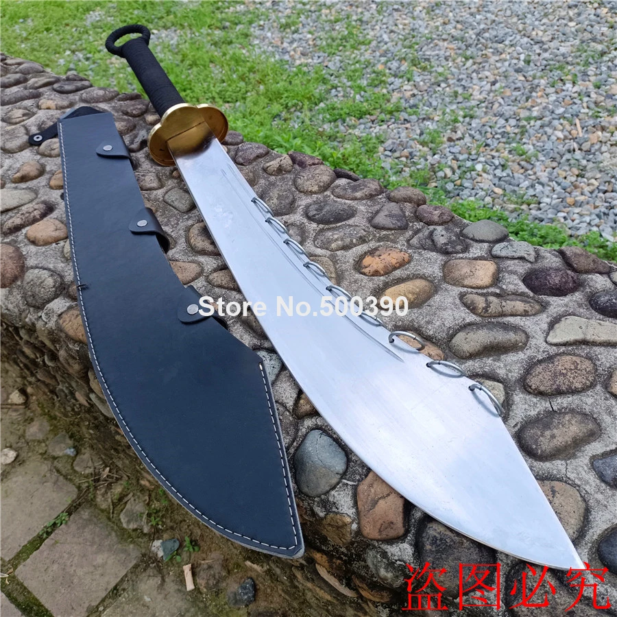 Unique KungFu Nine Ring Broadsword DaDao Sword Sharp High Carbon Steel