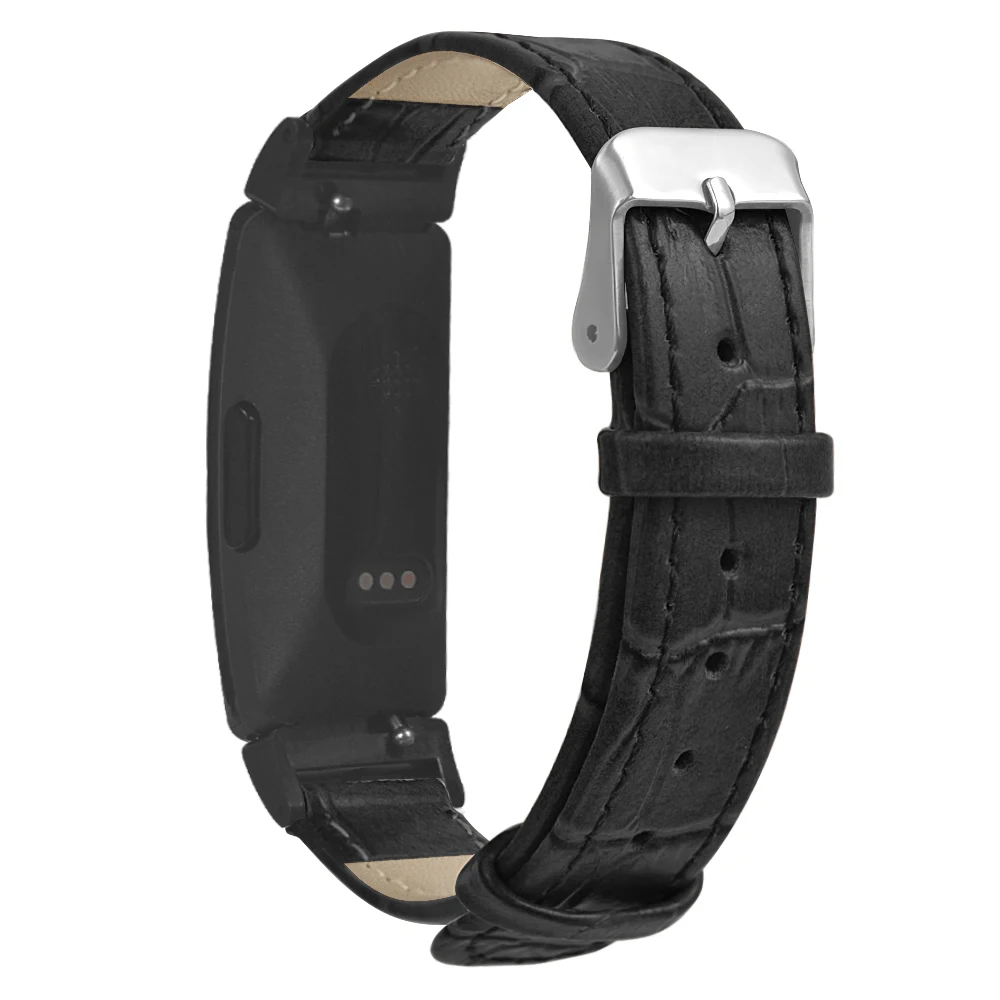 FIFATA кожаный ремешок из бамбукового зерна для Fitbit Inspire Smrat Band сменный Браслет аксессуары для Fitbit Watch
